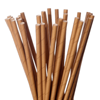 Regular Paper Straw Brown 6x205mm 2500 PCS