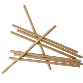 Jumbo Paper Straw Brown 10x235mm 2500 PCS