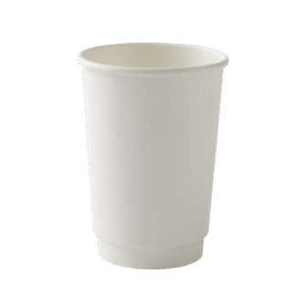 White Double Wall Paper Coffee Cup 16oz 500 PCS