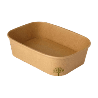 Orikujira Kraft Rect Container 650ml 300 PCS