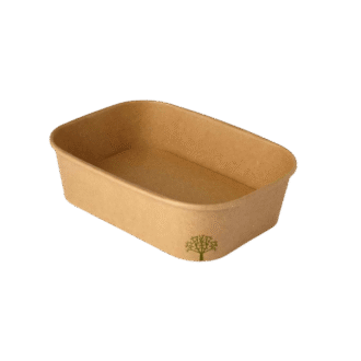 Orikujira Kraft Rect Container 500ml 300 PCS