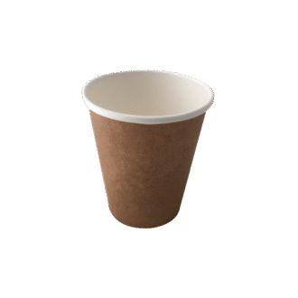 PP Single Wall Paper Cup 8oz Brown 1000 PCS