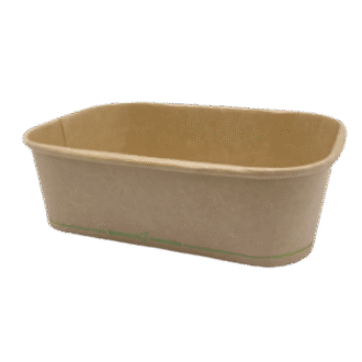 Rectangular Container Kraft Paper 650ml 300 PCS