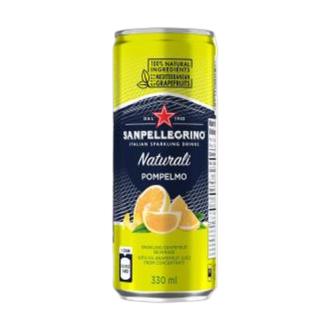 SAN PELLEGRINO 330mL SPARKLING DRINK POMPELMO-GRAPEFRUIT CANS