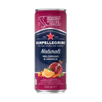 SAN PELLEGRINO 330mL SPARKLING MELOGRANO ARANCIA CANS
