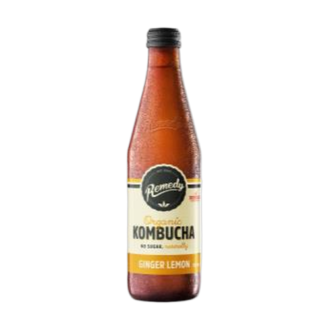 REMEDY 330mL KOMBUCHA GINGER LEMON