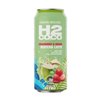 H2 COCO 500mL COCONUT WATER MATCHA LATTE STRAWBERRY & CREAM