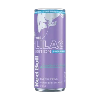RED BULL 250mL ENERGY DRINK SUGAR FREE LILAC EDITION GRAPEFRUIT & BLOSSOM