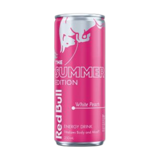 RED BULL 250mL ENERGY DRINK SUMMER EDITION WHITE PEACH