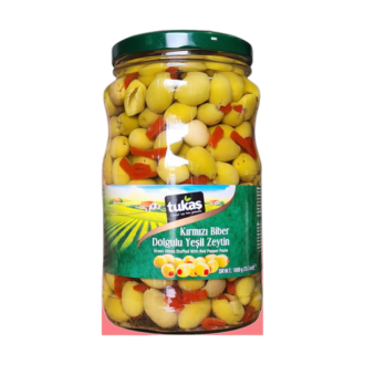 TUKAS GREEN STUFFED OLIVES (201-260) 1000GR