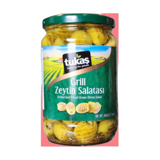 TUKAS GRILLED PITTED GREEN OLIVES SALAD 400G