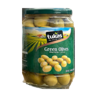 TUKAS COCKTAIL GREEN OLIVES 400 GR