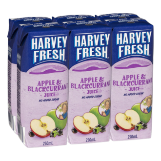 Harvey Fresh Apple/Blackcurrant Juice 6x250ml