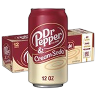DR PEPPER & CREAM SODA 355ML
