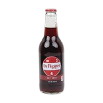 DR PEPPER GLASS BOTTLE 355ML