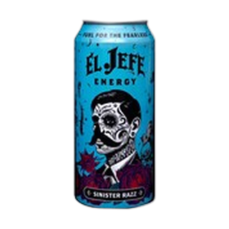 EL JEFE ENERGY DRINK SINISTER RAZZ 473ML