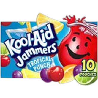KOOL-AID JAMMERS TROPICAL PUNCH POUCHES 177ML