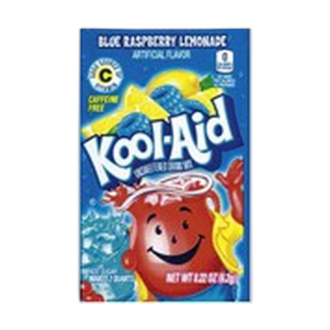 KOOL-AID UNSWEETENED BLUE RASPBERRY DRINK MIX 3.9G