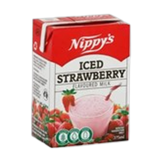 NIPPY'S ICED STRAWBERRY FLAVOURED MILK 375ML