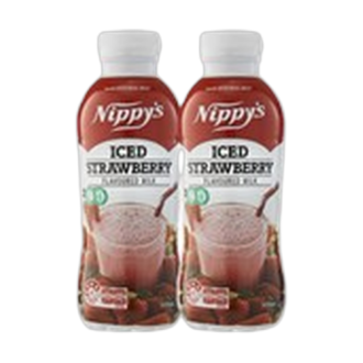 NIPPY'S ICED STRAWBERRY FLAVOURED MILK BOTTLE 500ML